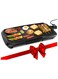 Yeasha,Electric Griddle With Flat Non-Stick Cooking Surface Adjustable Thermostat Essential Indoor Grill For Instant Breakfast Pancakes Burgers Eggs