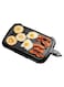 Yeasha,Electric Griddle With Flat Non-Stick Cooking Surface Adjustable Thermostat Essential Indoor Grill For Instant Breakfast Pancakes Burgers Eggs