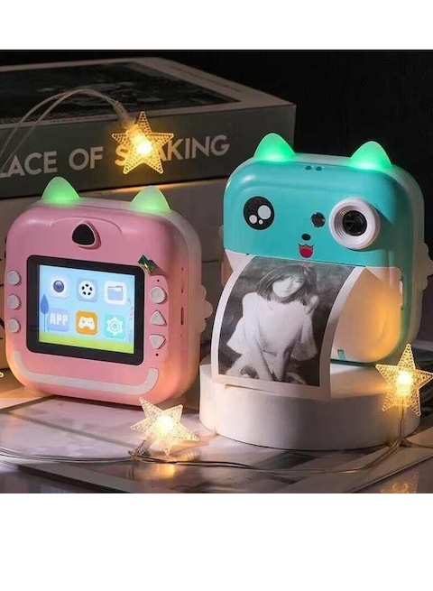 Yeasha,Kids Rechargeable Camera Instant Print ,Mini Photo Printing Camera for Kids,1080P Digital Camera, 2.4 LCD Screen,32G SD Card,High Definition,ABS Body
