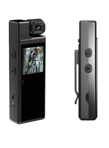 Yeasha,Mini Body Camera 1080P Portable Small Body Worn Cam Wearable Pocket Video Recorder With 180° Rotatable Lens 1.3" LCD Night Vision For Security Guard Law Enforcement