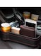 Yeasha,2 Pack Car Seat Gap Organizer Storage Box Cup Holder Car Console Side Pockets Pu Leather Cellphones Key Cards Sunglasses Small Items Car Interior Accessories