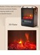 Yeasha,Small Space Heater Indoor 3D Simulation Charcoal Fire Small Electric Fireplace Heater PTC Ceramic Heating Perfect for Office Bedroom Living Room and Dormitory