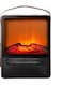 Yeasha,Small Space Heater Indoor 3D Simulation Charcoal Fire Small Electric Fireplace Heater PTC Ceramic Heating Perfect for Office Bedroom Living Room and Dormitory