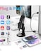 Yeasha,Gaming USB Microphone With Quick Mute For Phone Computer PC PS5 Studio Mic With Gain Control Echo And Monitor Volume Adjust For Streaming Vocal Recording ASMR Podcast Video
