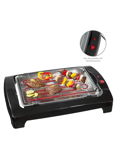 Yeasha,Portable Electric Barbecue Grill With Adjustable Emperature Control Suitable For indoor And Outdoor Use Featuring a Water-Filled Drip Tray And Removable Parts For Easy Cleaning