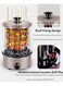 Yeasha,Electric Grill 1100w Homemade Kebab with Roof Fixing Design Kebab Rotisserie Grill 360&deg; Automatic Rotating Grill 0-30 Minutes Timer for 3-6 People Party.