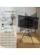 Yeasha,Tripod TV Stand Modern Easel TV Stand For 32 To 75 Inch Screens Portable TV Floor Stand With An All Metal Tripod Height Adjustable Corner TV Mount For Home Studio Office