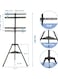 Yeasha,Tripod TV Stand Modern Easel TV Stand For 32 To 75 Inch Screens Portable TV Floor Stand With An All Metal Tripod Height Adjustable Corner TV Mount For Home Studio Office