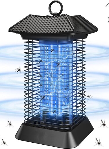 Yeasha,Bug Zapper Insect Fly Killer Electronic Mosquito Zappers Lamp Indoor &amp; Outdoor Weatherproof Electric Flies Trap with UV Light &amp; Protective Housing For Home Backyard Patio Garden.