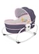 Yeasha, 5 in 1 Baby comfortable electric bouncer chair baby rocking crib with toy bar &amp; music vibration box 3 speed backrest adjustment can sit can lift basket for 0-3 years old babies.

