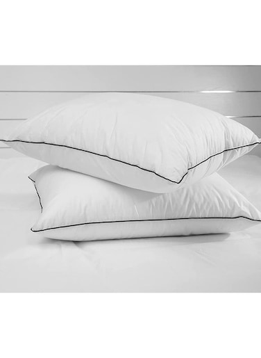 Comfy 2-Piece Long Body Pillow With Black Cord