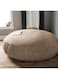 Comfy Chill Super Soft Cocoon Bed Bean Bag Velvet Beige