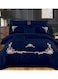 Dream Bell 6 Pc Embroidery Cotton Comfy Comforter Set With Fiber Filling 4