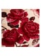 COMFY KOREAN STYLE MINK SOFT THICKENED LUXURIOUS FLORAL BLANKET MAROON