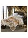 COMFY 2PLY SOFT &amp; FLUFFY FLORAL KOREAN CLOUDY BLANKET CREAM