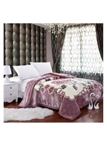 COMFY SOFT &amp; FLUFFY FLORAL CLOUDY KOREAN BLANKET