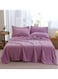 COMFY SOFT &amp; FLUFFY 3PCS BLANKET SET KINGSIZE, 1 BLANKET &amp; 2 PC PILLOW COVER - LAVENDER