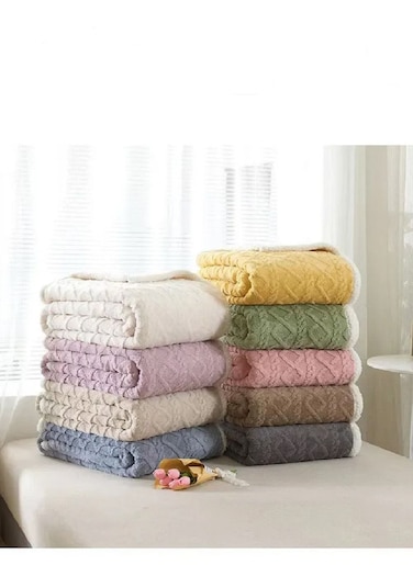 COMFY SET OF 9 SOFT &amp; FLUFFY TEXTURED THROW/BLANKET KING SIZE FOR LIVING &amp; BEDROOM