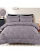 COMFY GREY KING SIZE COTTON SOFT &amp; LUXURIOUS ROYALTY COLLECTION COMFORTER SET