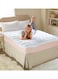 COMFY 180 X 200 X 7CM HYPOALLERGENIC COTTON MATTRESS TOPPER WITH FIBER FILLING