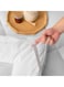 COMFY 180 X 200 X 10CM HOTEL QUALITY WHITE COTTON HYPOALLERGENIC MATTRESS TOPPER WITH FIBER FILLING