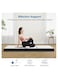 COMFY WHITE FOLDING MEDICATED FOAM PORTABLE MATTRESS WITH BLACK BORDER 180 X 90 X 7CM