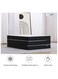 COMFY WHITE MEDICATED 180 X 90 X 10CM FOLDING PORTABLE MATTRESS WITH BLACK BORDER