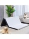 COMFY PORTABLE GUEST WHITE FOLDING CLASSIC MATTRESS 180 X 90 X 7CM WITH BLACK BORDER