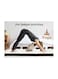 Comfy White Knitted Cotton Folding Portable Mattress with Black Border 180 x 90 x 10 Cm