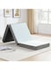 Dream Bell WHITE &amp; GREY BORDER MEDICATED KNITTED COTTON PREMIUM COLLECTION 180X90X10CM FOLDING MATTRESS