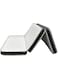 Dream Bell White &amp; Black Border Satin Medicated 180 X 90 X 7Cm Folding Mattress