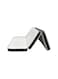 Dream Bell White Folding Medicated Portable Satin 180 X 90 X 7Cm Single Mattress With Black Border