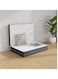 DREAM BELL PORTABLE WHITE FOLDING KNITTED COTTON MATTRESS WITH BLACK BORDER 180 X 90 X 10CM