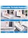 DREAM BELL WHITE FOLDING PORTABLE MATTRESS WITH BLACK BORDER 180 X 90 X 10CM