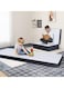 DREAM BELL WHITE MEDICATED FOAM PORTABLE MATTRESS WITH BLACK BORDER 180 X 90 X 10CM