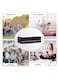 DREAM BELL WHITE MEDICATED FOLDING PORTABLE 180 X 90 X 10CM KNITTED MATTRESS WITH BLACK BORDER