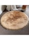 COMFY Bell SUPERSOFT BEIGE ROUND FAUX FUR 90 X 90 CM CARPET