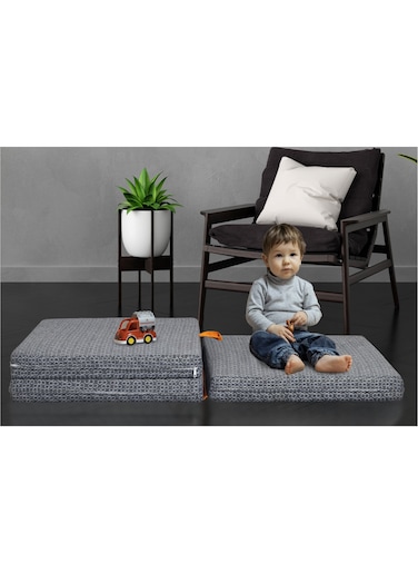 COMFY 180 X 90 X 7CM PREMIUM COLLECTION MEDICATED PORTABLE FOLDING MATTRESS - GREY