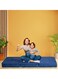 COMFY BLUE PREMIUM COLLECTION MEDICATED 180 X 90 X 7CM COTTON SATIN FOLDING MATTRESS