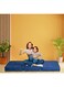 COMFY COTTON SATIN MEDICATED FOLDING PREMIUM QUALITY STYLISH BLUE GUEST MATTRESS 180 X 90 X 7CM