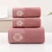 Comfy 3Pcs Embossed Towel Set-Peach