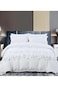 Comfy 6Pc Cotton Royal Embroidered White Luxurious Floral King Size Comforter Set