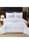 Comfy King Size Royalty Collection Floral Embroidered White 6Pc Comforter Set