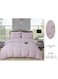Comfy King Size Soft Embroidered Floral All Season Luxurious Cotton 6Pc Pink Comforter Set