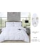 Comfy King Size Soft Embroidered Floral All Season Luxurious Cotton 6Pc White Comforter Set