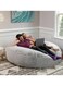 Comfy Giant Ultra XXL Soft &amp; Fluffy Silver Grey Cocoon Bean Bag