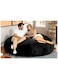 Comfy Oversized XXL Suede Cocoon Sack Family Bean Bag Black