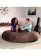 Comfy Giant Ultra XXL Soft &amp; Fluffy Brown Cocoon Bean Bag