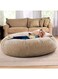 Chill Super Soft Cocoon Bed Bean Bag Velvet Beige