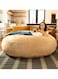 Comfy Oversized XXL Suede Cocoon Sack Family Bean Bag Beige